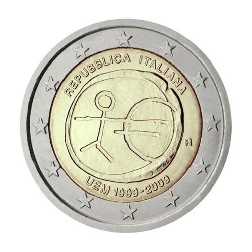 10 años del Euro Italia 2009 2 euro