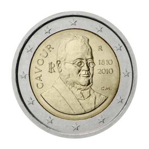 Conde Cavour Italia 2010 2 euro