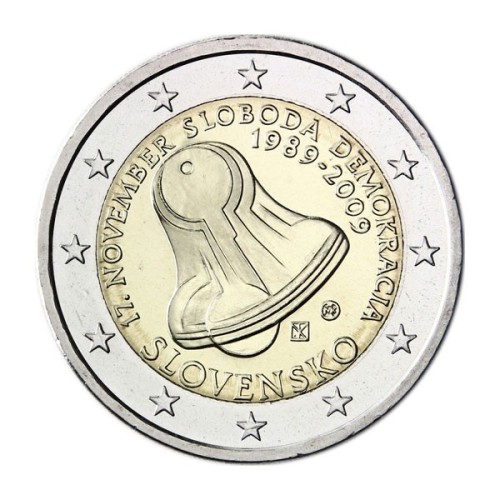 Revolución Terciopelo Eslovaquia 2009 2 euro