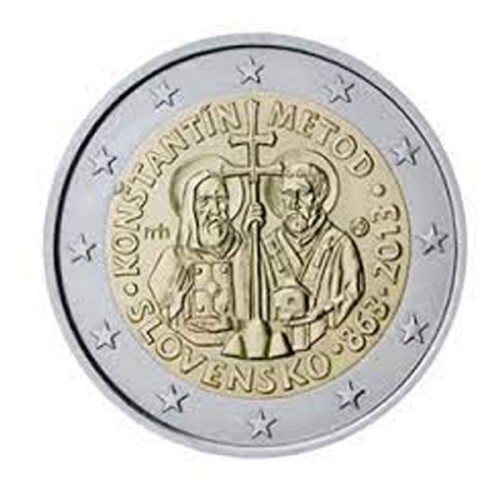 Cirilo y Metodio Eslovaquia 2013 2 euro