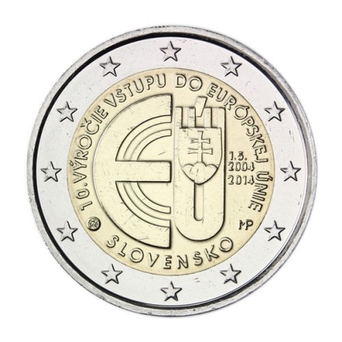 Entrada Unión Europea Eslovaquia 2014 2 euro