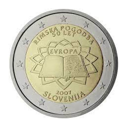 Tratado de Roma Eslovenia 2007 2 euro