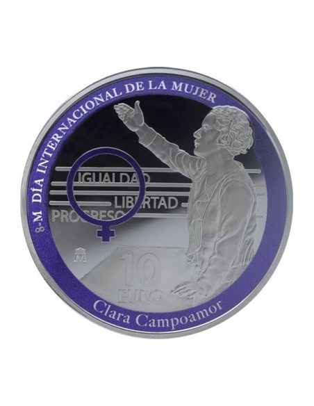 Moneda Clara Campoamor 10 euro plata 2022 españa