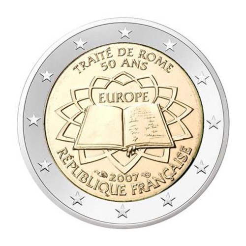 Tratado de Roma Francia 2007 2 euro