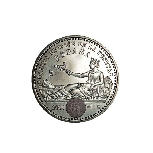 Última emisión de la peseta España 2001 2000 Pesetas