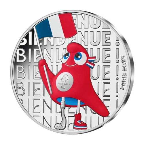 Moneda Bievenida 2023 Francia Juegos Olímpicos 50 Euro Plata