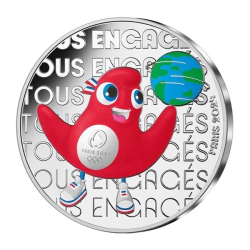 Moneda Todos Partícipes 2023 Francia Juegos Olímpicos 50 Euro Plata