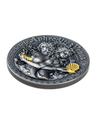 Moneda 2 Onzas Plata Afrodita y Venus 2020 Niue