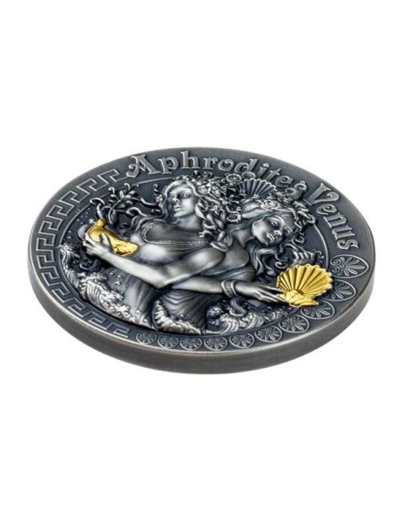 Moneda 2 Onzas Plata Afrodita y Venus 2020 Niue