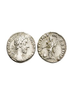 Lucius Aurelius Commodus Imperio Romano Moneda plata