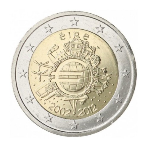 10 años del euro 2 Euro Irlanda 2012