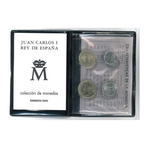Carterita 8 monedas Juan Carlos I España 2000