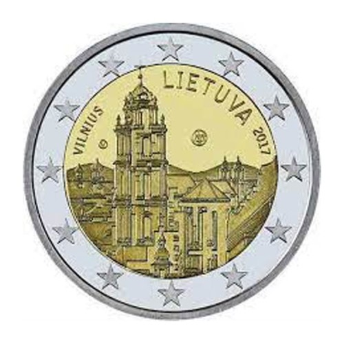 Ciudad de Vilnius 2 Euro Lituania 2017