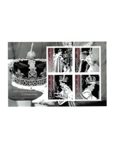 50º Aniversario Coronación Reina Isabel II Hojita Bloque Gibraltar 2003