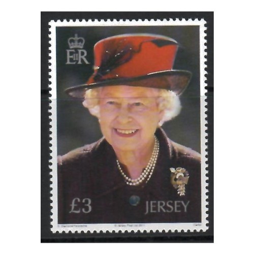 85º Aniversario Reina Isabel II Sello correo Jersey 2011