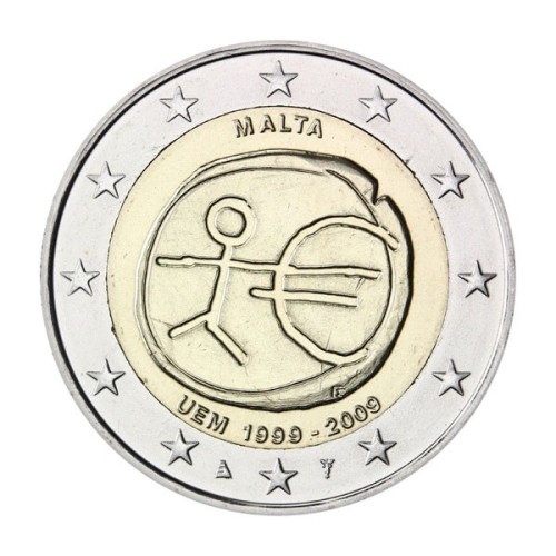 10º Aniversario Euro Malta 2009 2 Euro