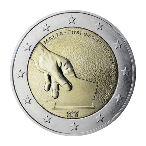 Elección representantes Malta 2011 2 Euro