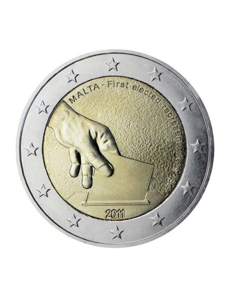 Elección representantes Malta 2011 2 Euro