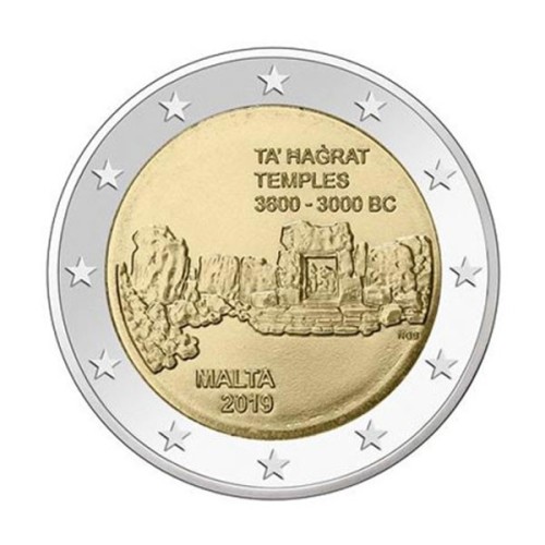 Templo Hagar Quim Malta 2017 2 Euro