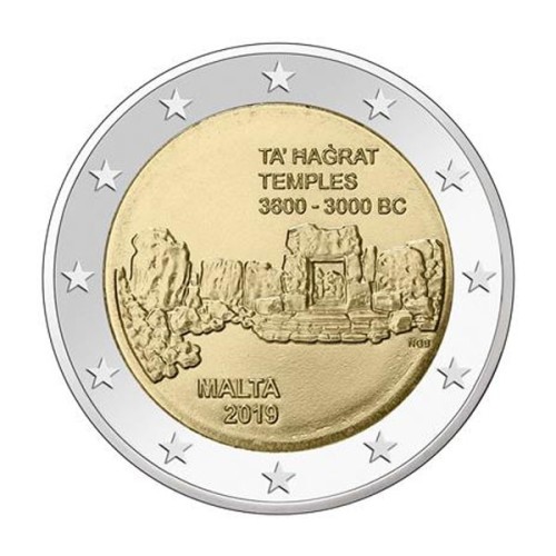 Templo Ta Hagrat Malta 2018 2 Euro