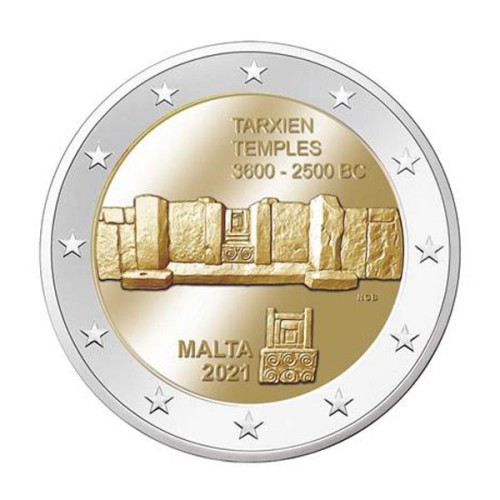 Templo Tarxien Malta 2021 2 Euro