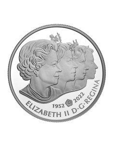 Moneda Canadá Reina Isabel II una vida de servicio 20 dólares 2022 Plata 2
