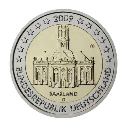 Saarland Alemania 2009 2 Euro