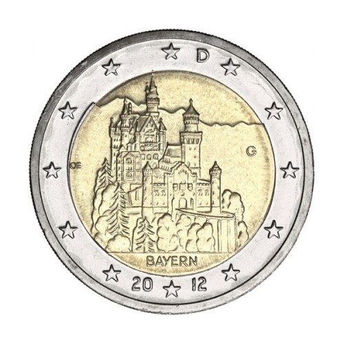 Castillo de Baviera Alemania 2012 2 Euro