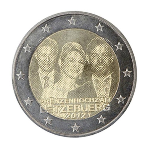 Boda Real Luxemburgo 2012 2 Euro