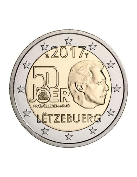 Servicio militar Luxemburgo 2017 2 Euro