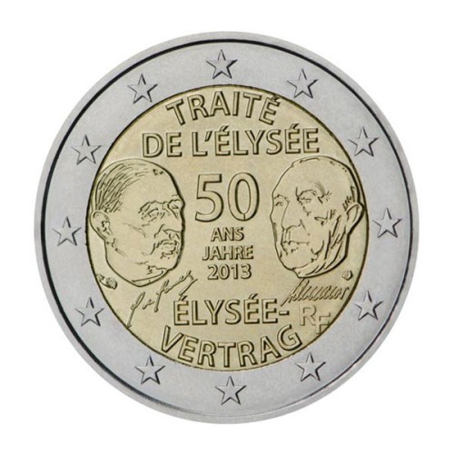 Tratado Eliseo Francia 2013 2 Euro