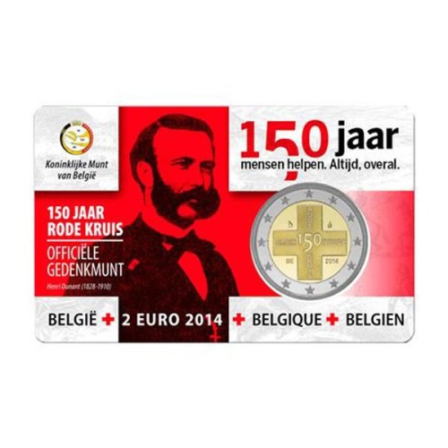 Cruz Roja Bélgica 2014 2 euro coincard