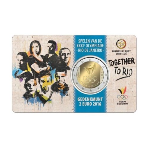 Juegos olímpicos Río de Janeiro  Bélgica 2016 2 euro coincard