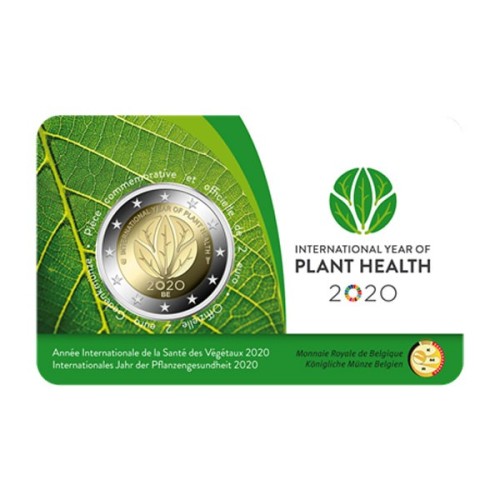 Año salud vegetal Bélgica 2020 2 euro coincard