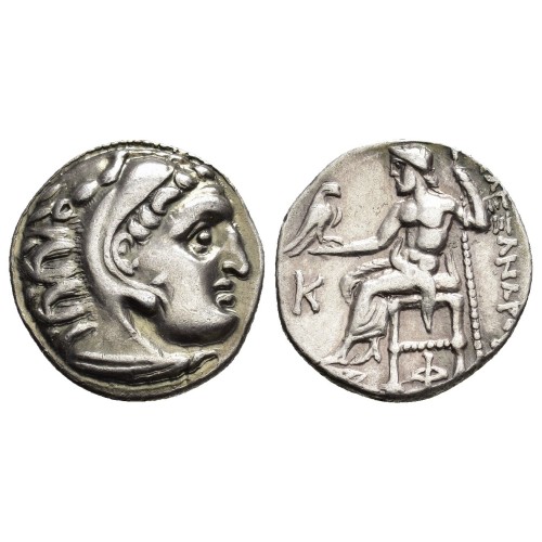 Moneda Dracma Alejandro III 310 a. C. Colophon Plata