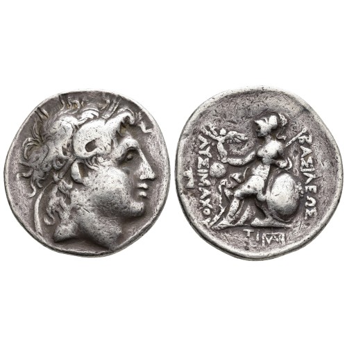 Moneda Plata Tetradracma Lisímaco de Tracia