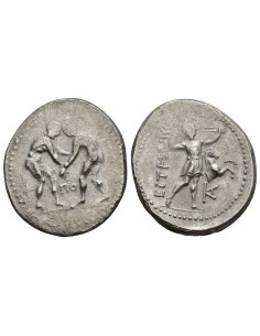 Moneda Estatera Aspendos Siglo III a. de C. Plata EBC