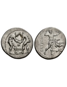 Moneda Estátera Aspendos Pamphylia Siglo III a. C. Plata