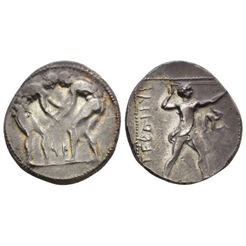 Moneda Estatera 370 - 233 a .de C. Plata. Antigua Grecia