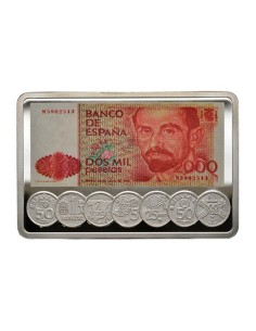 Lingote de Estampación de 1 Onza Plata 2000 Pesetas Juan Ramón Jiménez