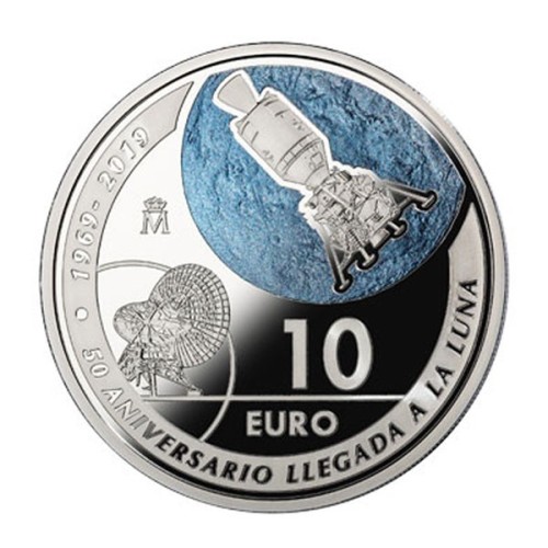 Llegada del hombre a la Luna 10 Euro España 2019