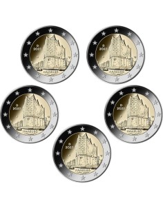Alemania 2023 2 Euro 5 cecas Filarmónica de Elba