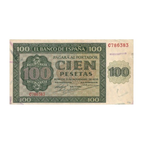 Billete España 100 Pesetas 1946