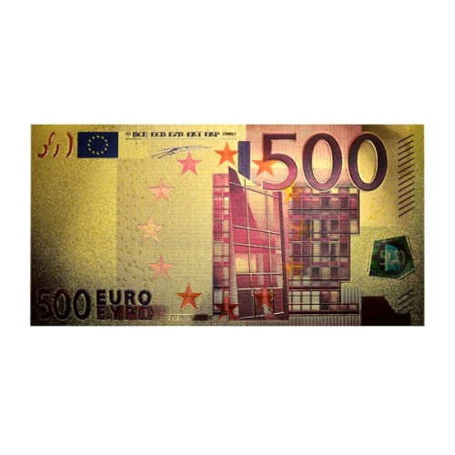 Billete 500 Euro En oro