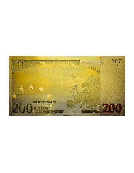 Billete 200 Euro Oro reverso