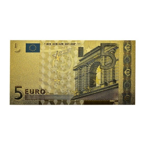 Billete 5 Euro oro
