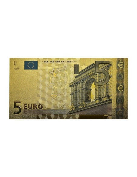 Billete 5 Euro oro