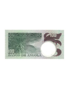 Billete Angola 1973 100 Escudos 2