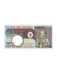 Billete Angola 1973 100 Escudos
