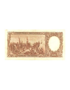 Billete Argentina 1969 100 Pesos 2